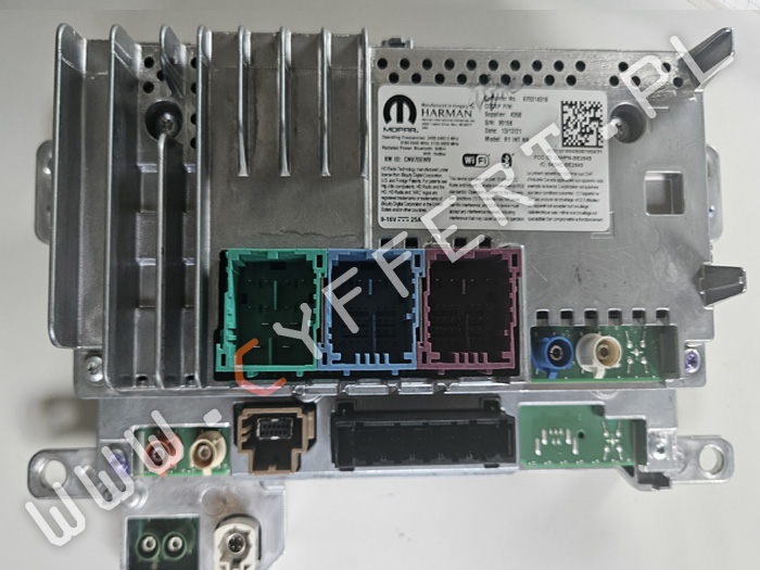 naprawa radia nawigacji Harman Maserati Jeep Dodge RAM Alfa Romeo brak dźwięku