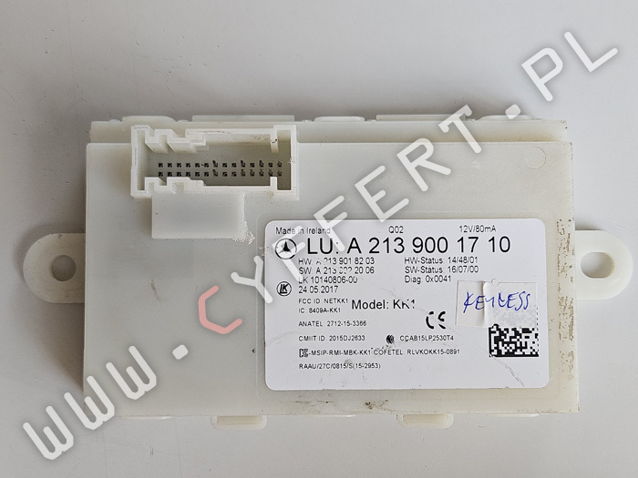 A2139001710 moduł keyless Mercedes